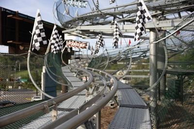 Pigeon Forge Racing Coaster finish line