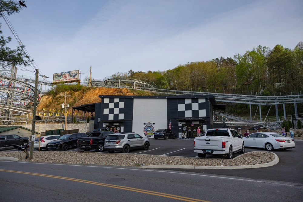 Pigeon Forge Racing Coaster entrance
